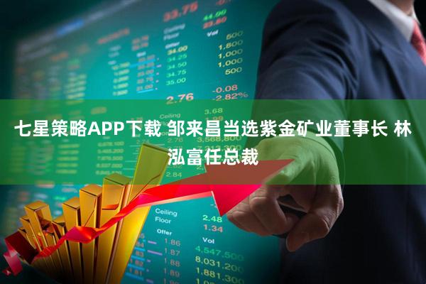 七星策略APP下载 邹来昌当选紫金矿业董事长 林泓富任总裁