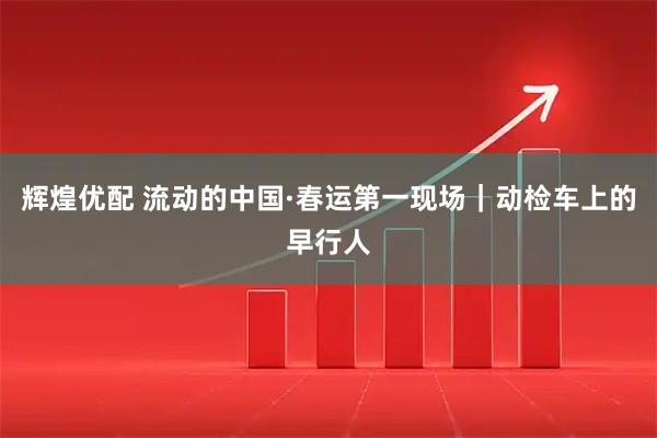 辉煌优配 流动的中国·春运第一现场｜动检车上的早行人